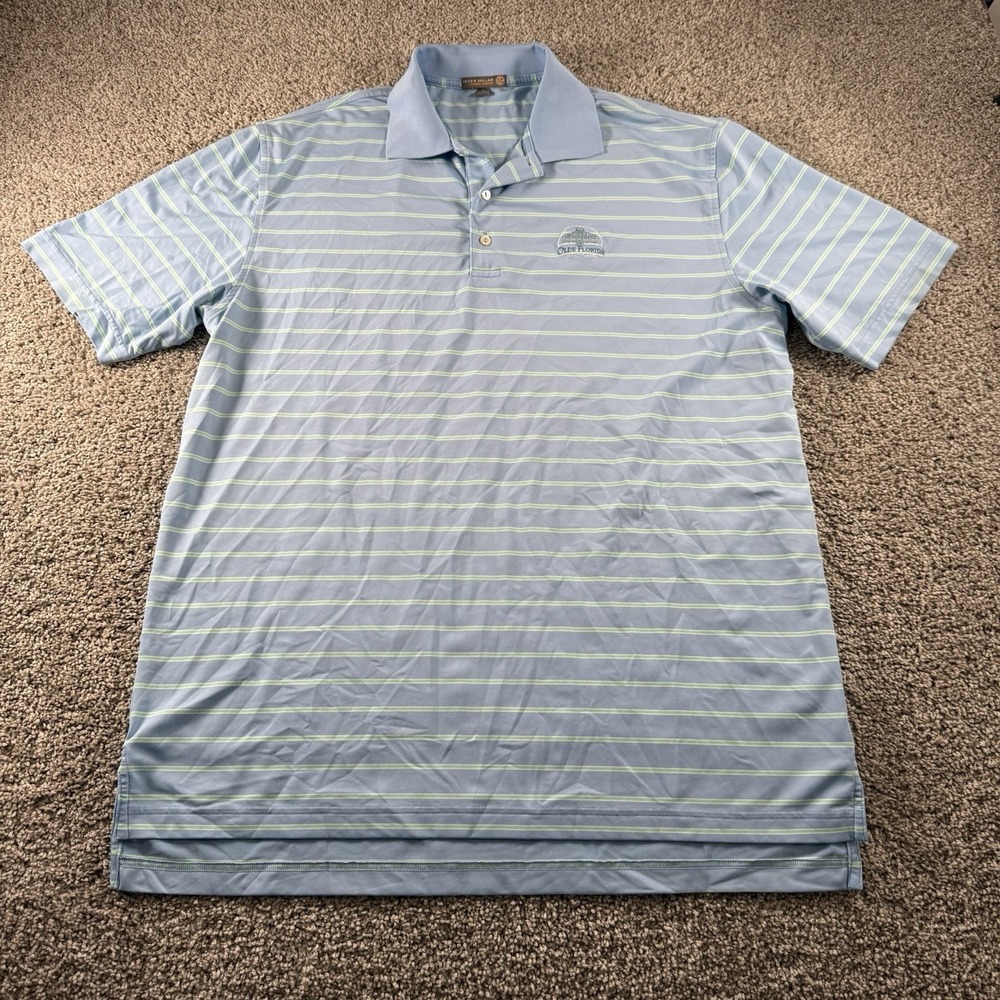 Peter Millar‎ x Olde Florida Shirt Mens Large Striped Summer Comfort Performance